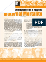 Philippine Government Policies in Reducing Maternal Mortality