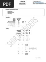 Azimuth Solved Examples