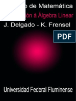 Introducción À Álgebra Linear - Delgado & Frensel PDF