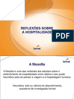 Reflexoes Sobre A Hospitalidade