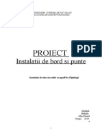 Instalatii de Bord Si Punte: Proiect