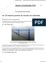 As 10 Maiores Pontes Do Mundo em Extensão - Engenharia Estrutural e Construção Civil