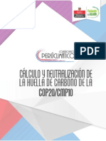 Cálculo y Neutralización de La Huella de Carbono de La COP20