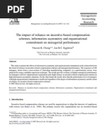 Chong The Impact of Reliance On Incentive Based Compensation Schemes, Information Asymmetry and o