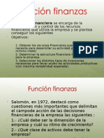 Funcion Finanzas