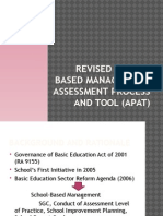 Revised School Based Management: Assessment Process and Tool (Apat)