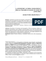 ACORDA ATENIENSE! ACORDA MARANHÃO! - Identidade e Tradição No Maranhão de Meados Do Século XX