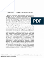 Semantica y Etmologia en El Guarani - Antonio Tovar - Portalguarani