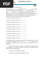 Modelo Acta Constitutiva Asociacion Civil Sin Fines de Lucro