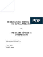 Principales Métodos de Investigación