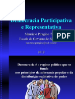 A Democracia Participativa e Representativa