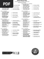 Schedule For Day 7: Saturday, 30 May, 2015 Revised (Court Change)