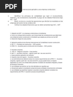 Normativa Contable Internacional Aplicable A Una Empresa Constructora