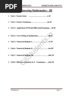 Civil-III-Engineering Mathematics - III (10mat31) - Notes