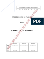 PT-10 Procedimiento Cambio de Techumbre - Rev 0