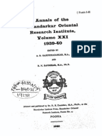 Annals of The Bhandarkar Oriental Research Society Vol. 21, 1939-40, Parts 1-2vol - 21 - 1939-40 - Parts1-2