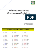 Nomenclatura de Los Compuestos Organicos I