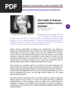 Amy Cuddy El Lenguaje Corporal Moldea