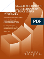 Diagnóstico de La Situación Actual de La Educación en Colombia