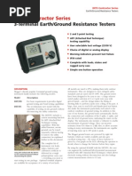 DET3 Contractor Series: 3-Terminal Earth/Ground Resistance Testers