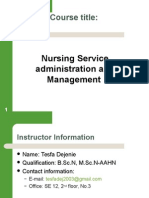 Introduction To Nursing Leadership