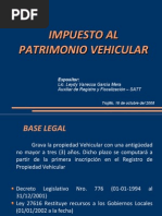 Impuesto Al Patrimonio Vehicular 