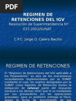 Retenciones Del IGV Resúmen