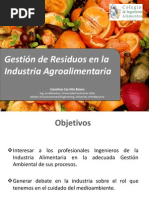 Gestión de Residuos en La Industria Alimentaria Desafíos y Oportunidades, CIACH