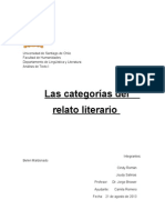 Las Categorías Del Relato Literario