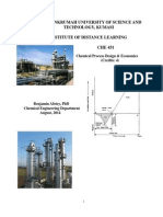 CHE451 - Chemical Process Design and Economics