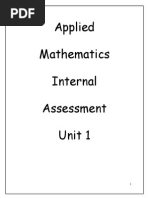 Applied Maths SBA