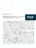 Internalizacion de Las Funciones Psicologicas Superiores. Vygotsky