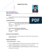 Y.Damodharam: Curriculum Vitae