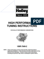 Holley Carburettors High Performance Tuning