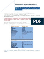 Kick Off Procedure For Directional Wells