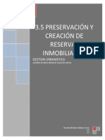 3.5 Preservación y Creación de Reservas Inmobiliarias