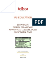 Telisca IPS Education Solution de Gestion Des Absences Pour Ecoles, Collèges, Lycées Sur IP Phone Cisco