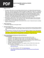 Water Cycle Inquiry Lesson