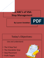 The ABC's of VSA: Stop Management