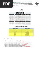 Dates: Semester 1 Semester 2