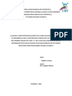 La Danza Como Estrategia Didactica para Fortalecer El Desarrollo de La Motricidad Gruesa de Niños de Primer Grado