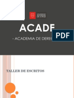 Taller de Confección de Escritos Judiciales