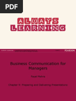 Chapter 9 - Preparing and Delivering Presentations