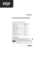 1756-DNB ControlLogix DeviceNet Interface Module Series A & B Release Notes