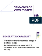 Specification of Excitation System