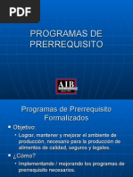 Programas de Prerrequisito-AIB