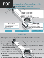 Optmisation of Connecting Rodentation