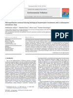 2009 Micropollutant Removal During Biological Wastewater Treatment and A Subsequent