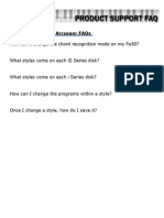 Pa 60-Professional Arranger Faqs: How Can I Change The Chord Recognition Mode On My Pa50?