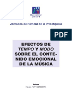 Efectos de Tempo y Modo Sobre El Contenido Emocional de La Música